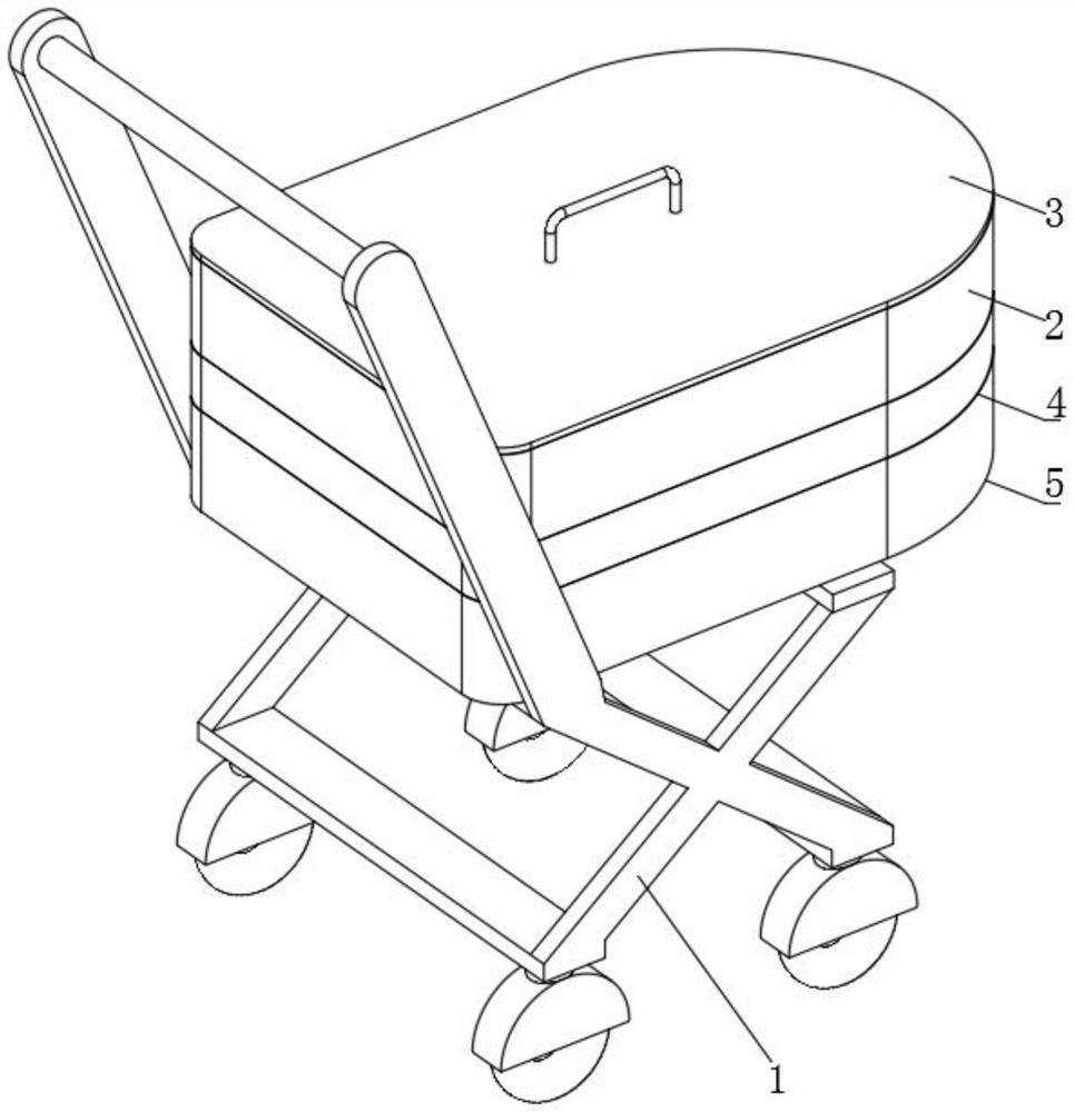 Self-cleaning type flexible ureteroscope transfer trolley