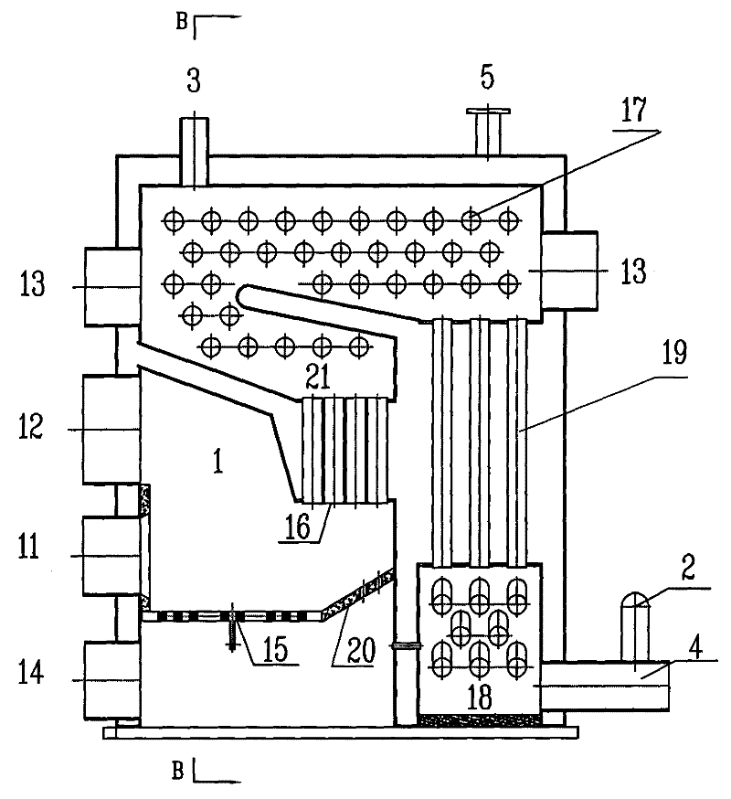 Fire coal self-controlled boiler