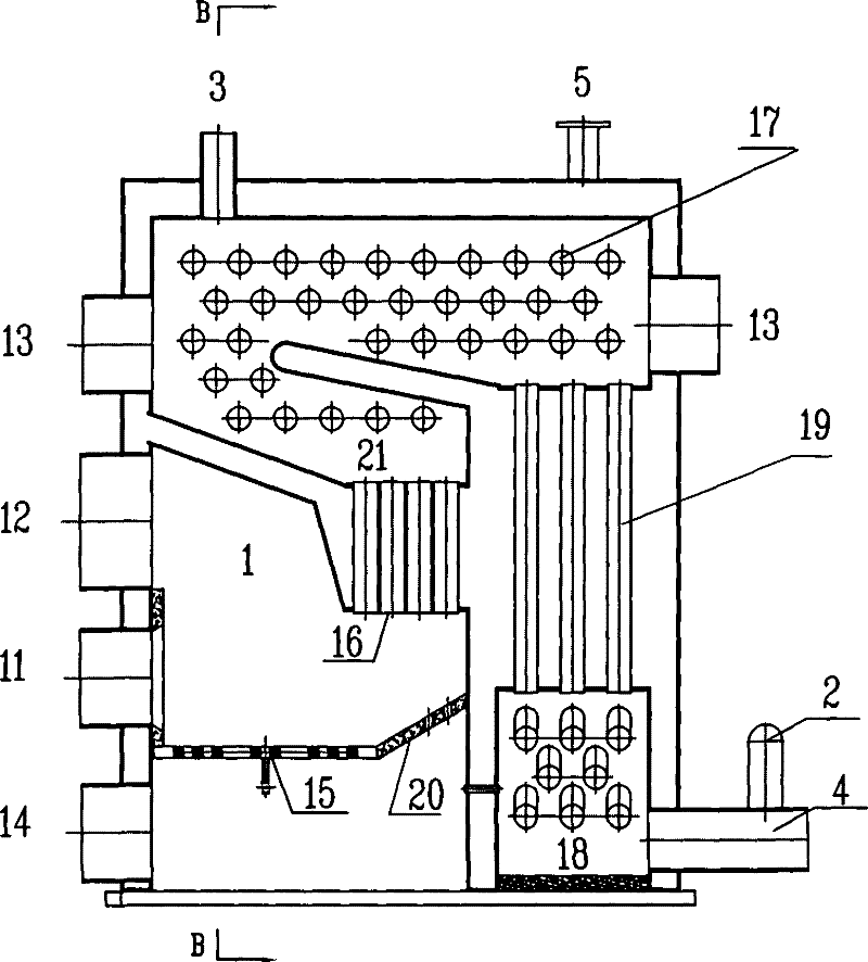 Fire coal self-controlled boiler