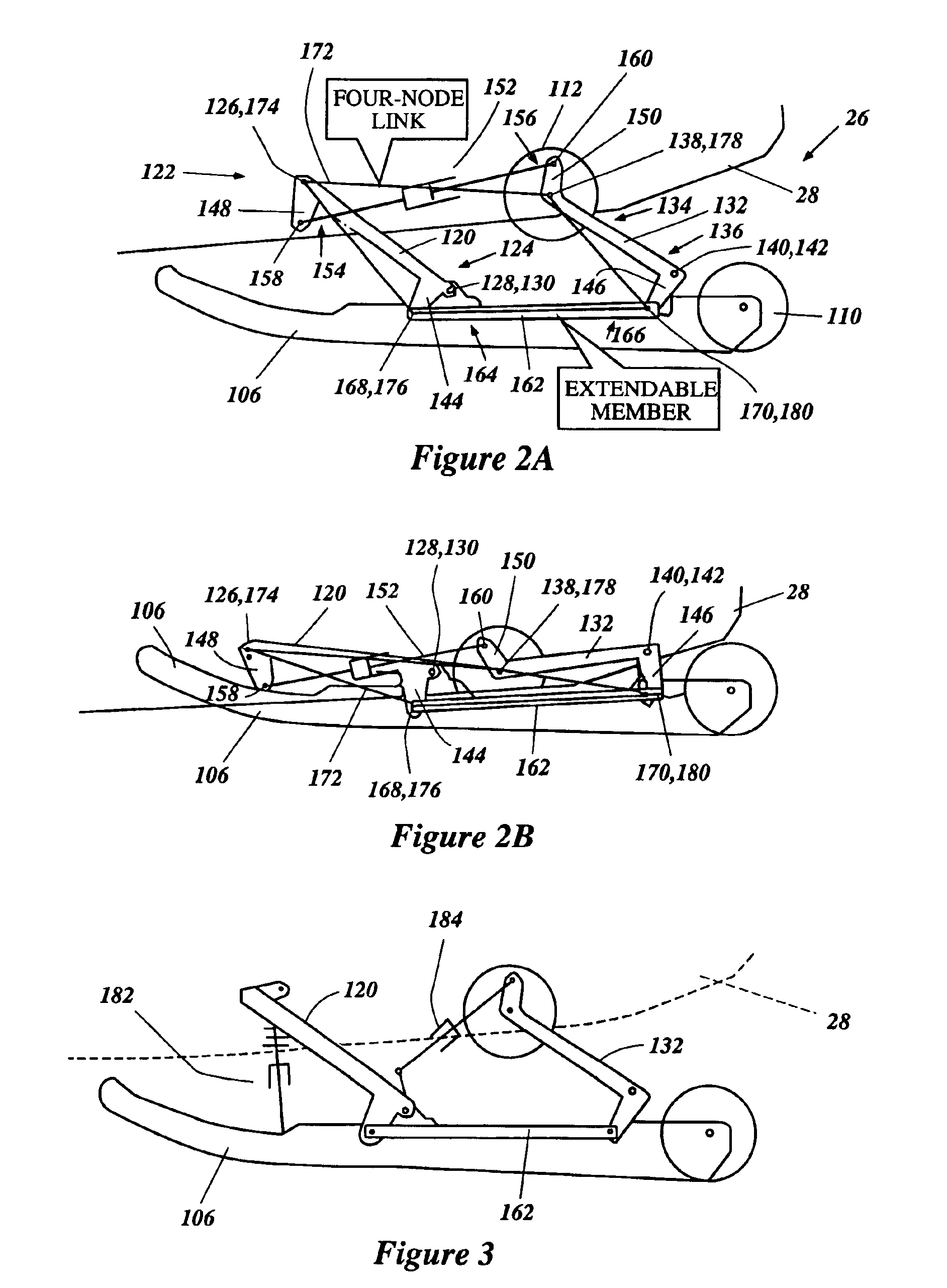 Snowmobile suspension system