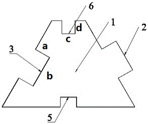 A mortise and tenon type slope protection recycled concrete block and its construction equipment and technology