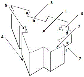 A mortise and tenon type slope protection recycled concrete block and its construction equipment and technology