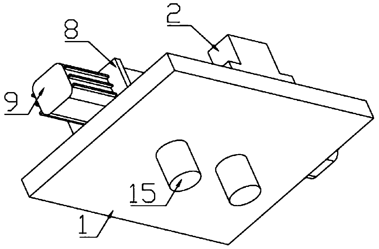 Glass bracket oil coating and error detecting mechanism