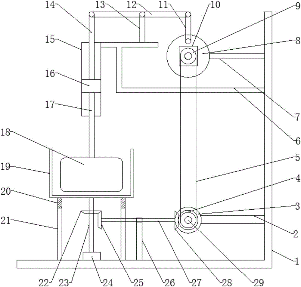 Efficient feed chopping device for animal husbandry