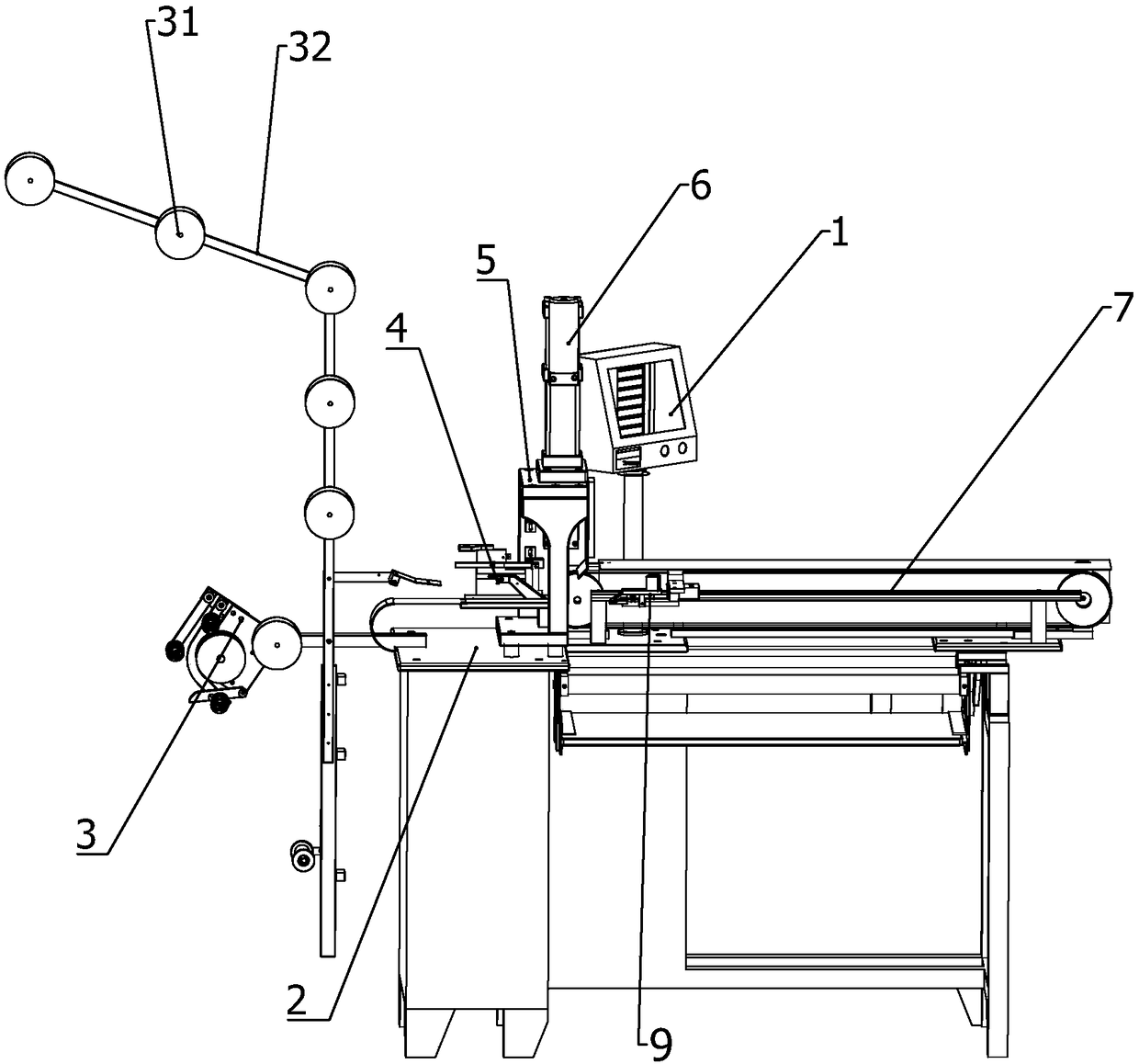 Closed-mouth zipper cutting-off machine