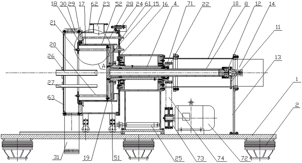 Bag turning centrifugal machine