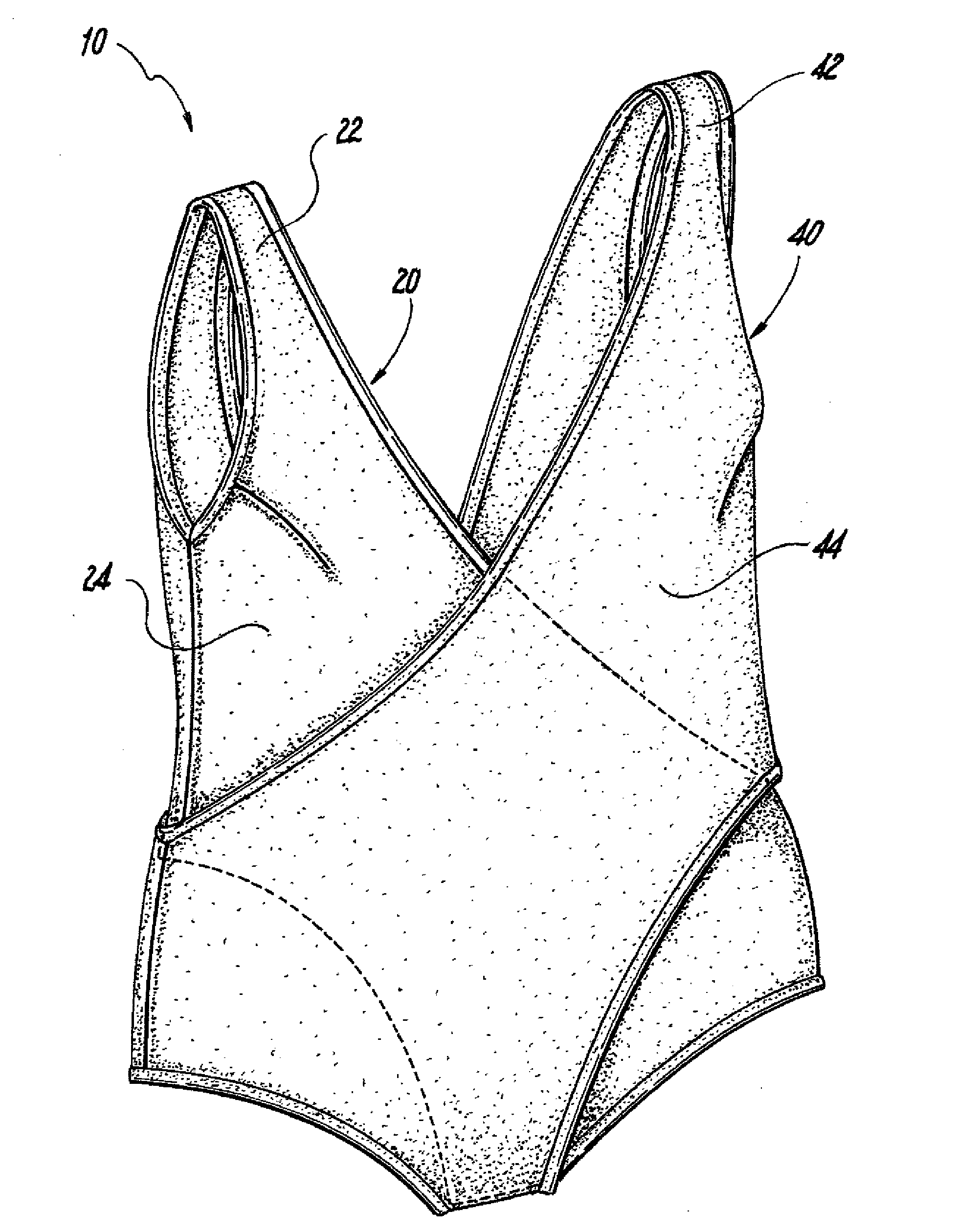 Multi-piece article of clothing