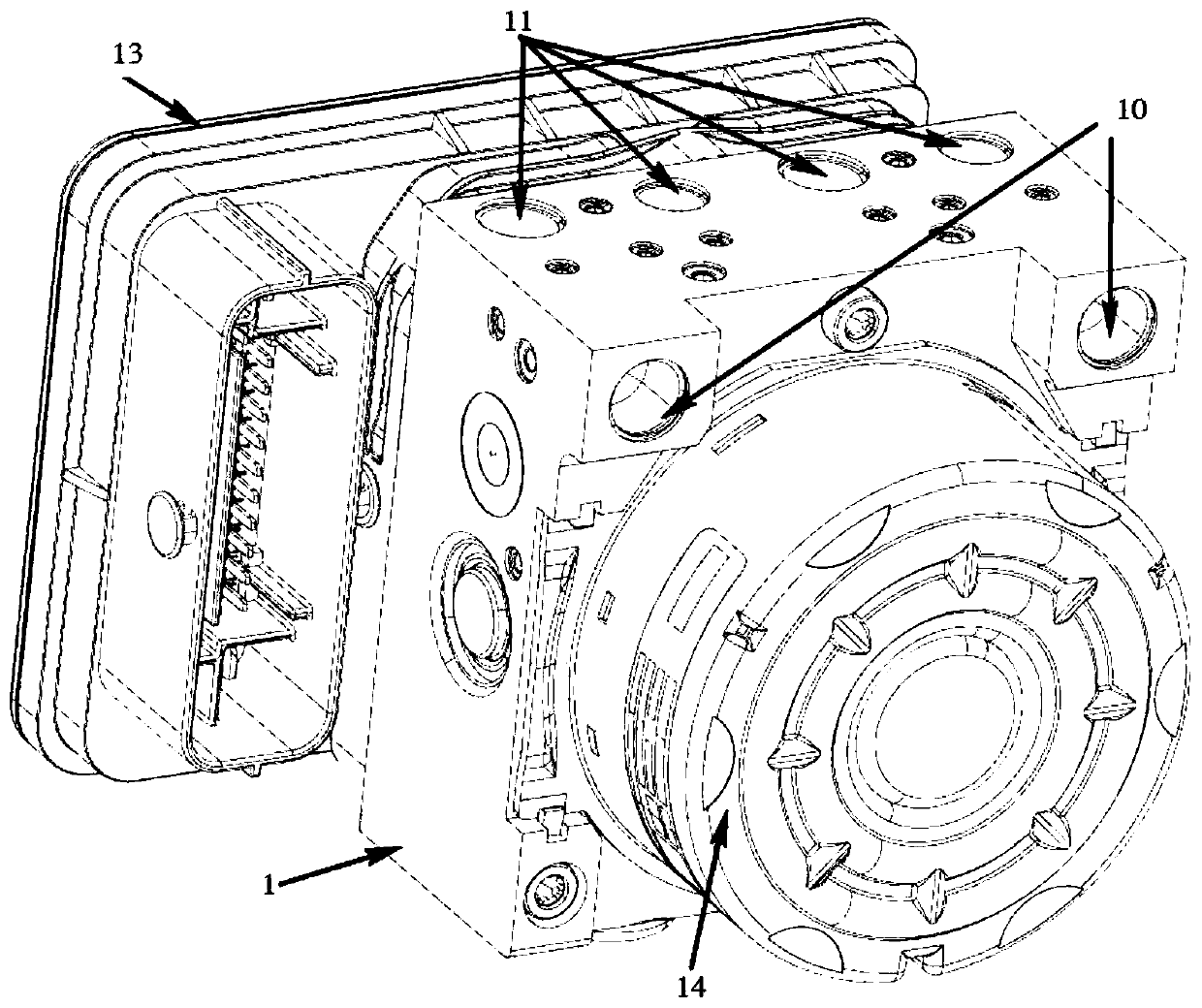 ESC (electronic stability control) hydraulic performance test method based on flow control