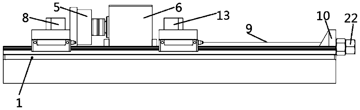 A power battery module steel belt length measuring device