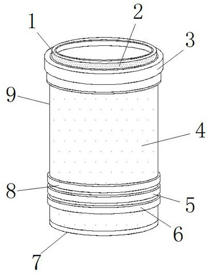 Cylinder sleeve with good sealing performance for gasoline engine