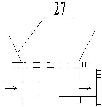 Dry-mixed mortar pneumatic-conveying stirring and spraying device