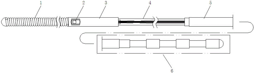 Measuring guide wire for blood pressure in blood vessels