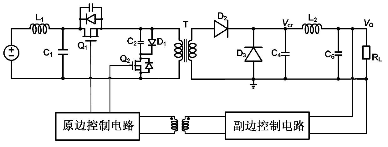 Quasi-resonance converter synchronous rectification circuit