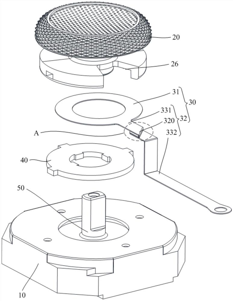 Handle rocker assembly, VR handle and VR equipment