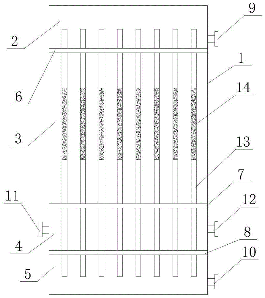 A falling film evaporator