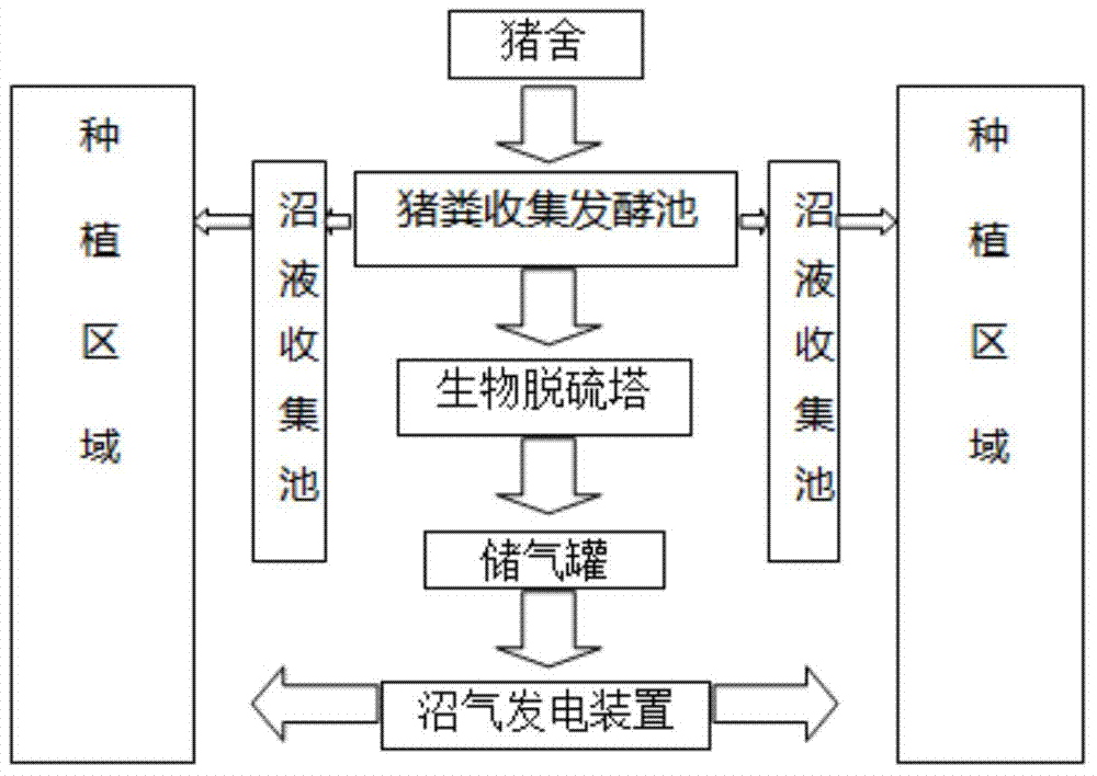 Ecological cycle pig raising system