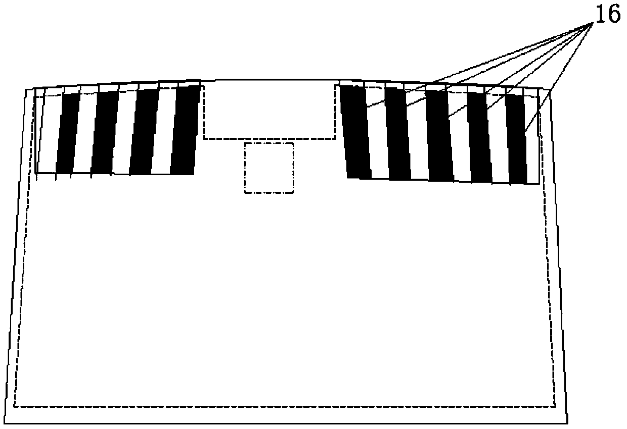 Windshield having rainfall and fog detecting function and electronic shielding function