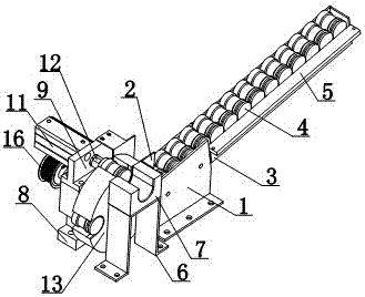 Iron chain winding device for anchor drop of ship body