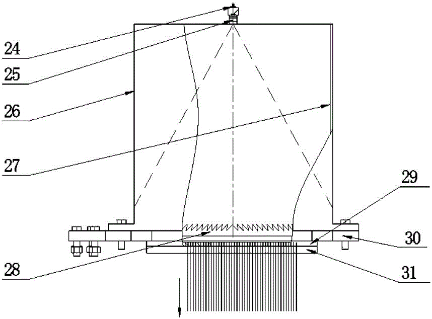 Solar concentrator reflection mirror shape detection device and method based on optical imaging