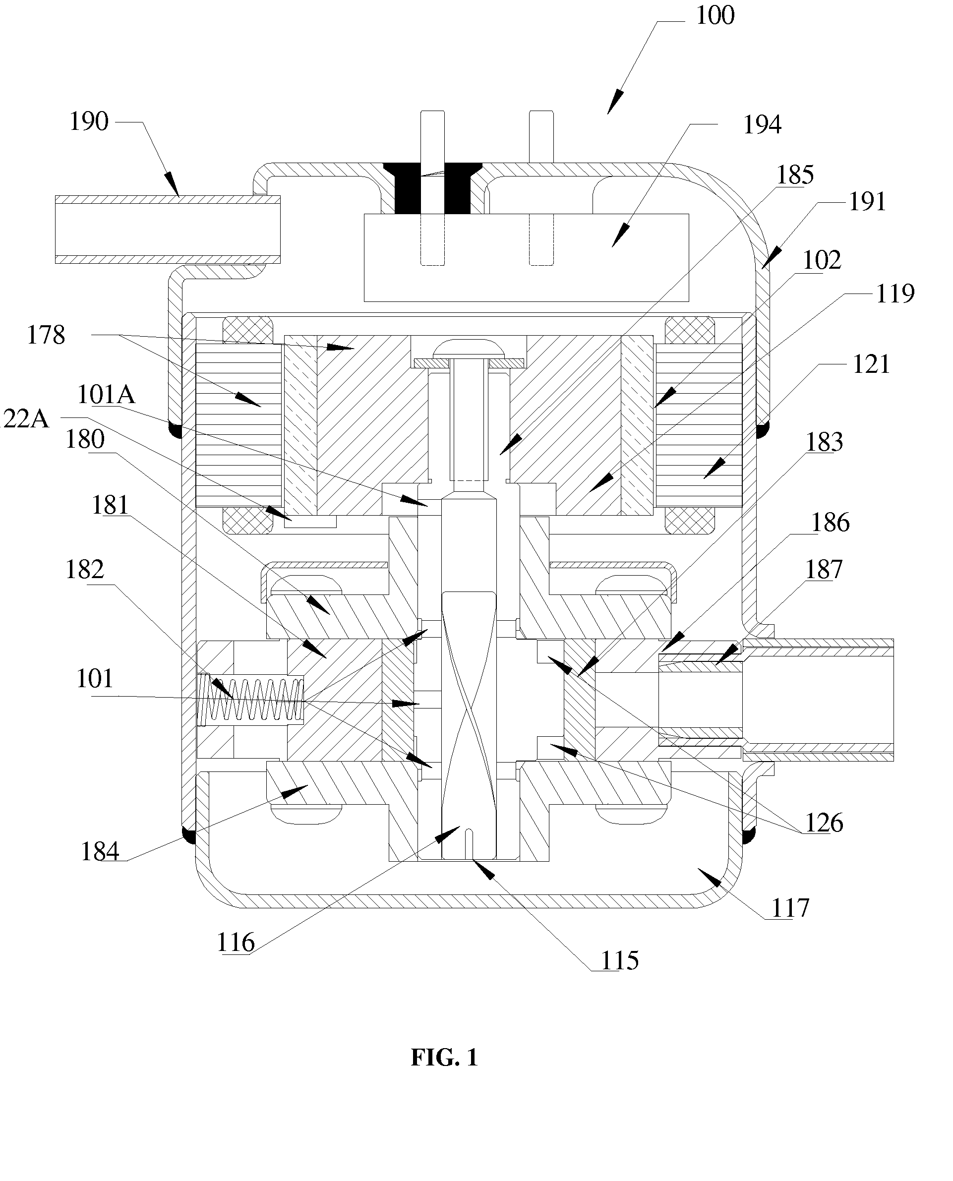 Orientation and gravity insensitive in-casing oil management system for fluid displacement devices, and methods related thereto