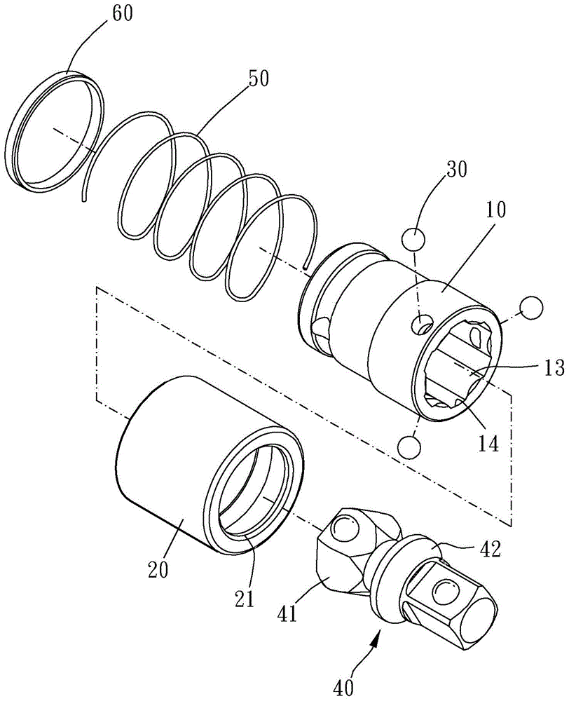 Tool having replaceable driving head and set thereof