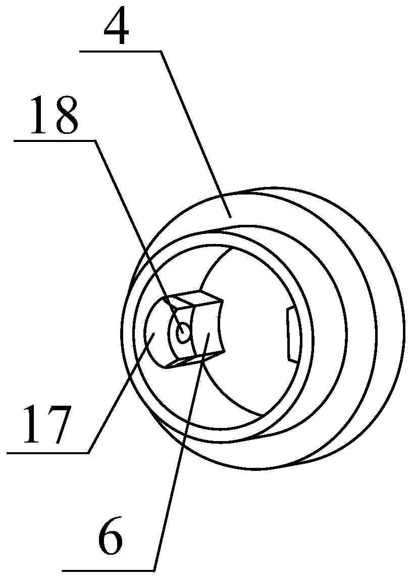 Rotary valve core switching mechanism based on cross limiting port