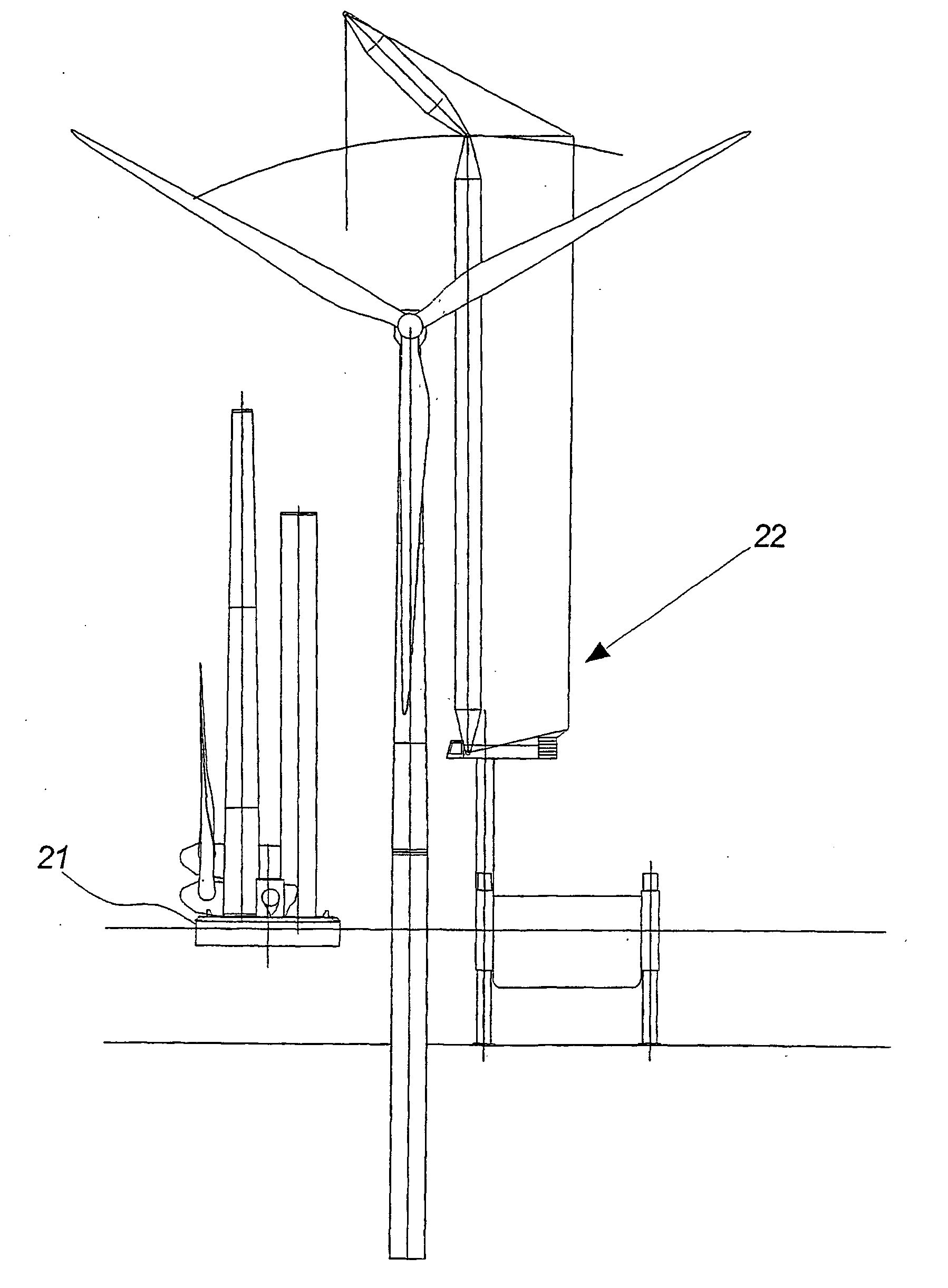 Methods of mounting a wind turbine, a wind turbine foundation and a wind turbine assembly