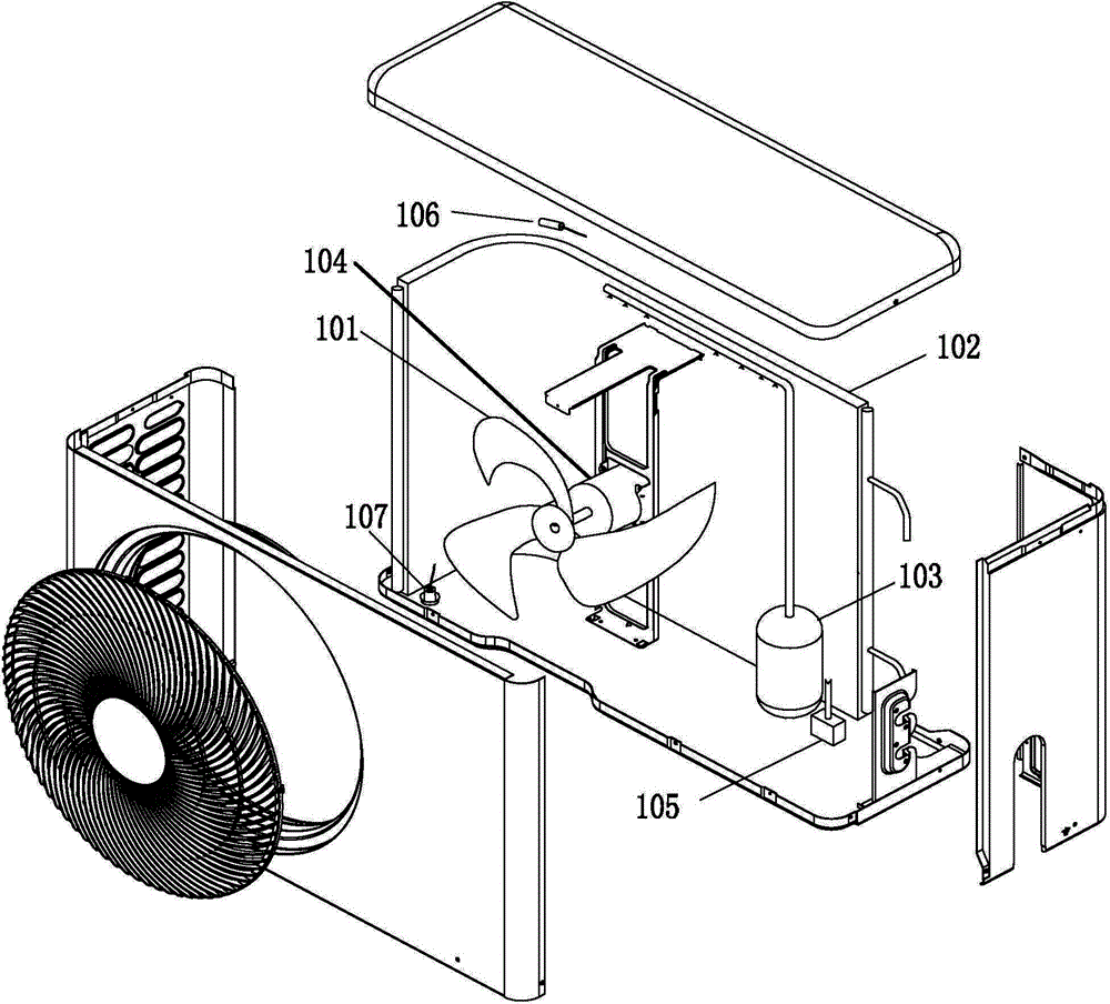 Air conditioning outdoor unit and method for washing heat exchanger