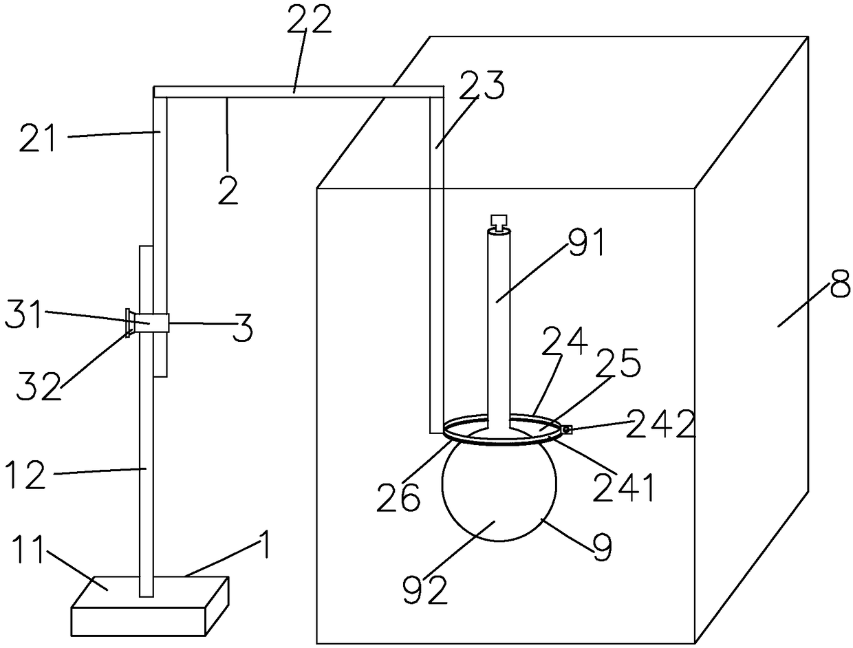 Volumetric flask fixture