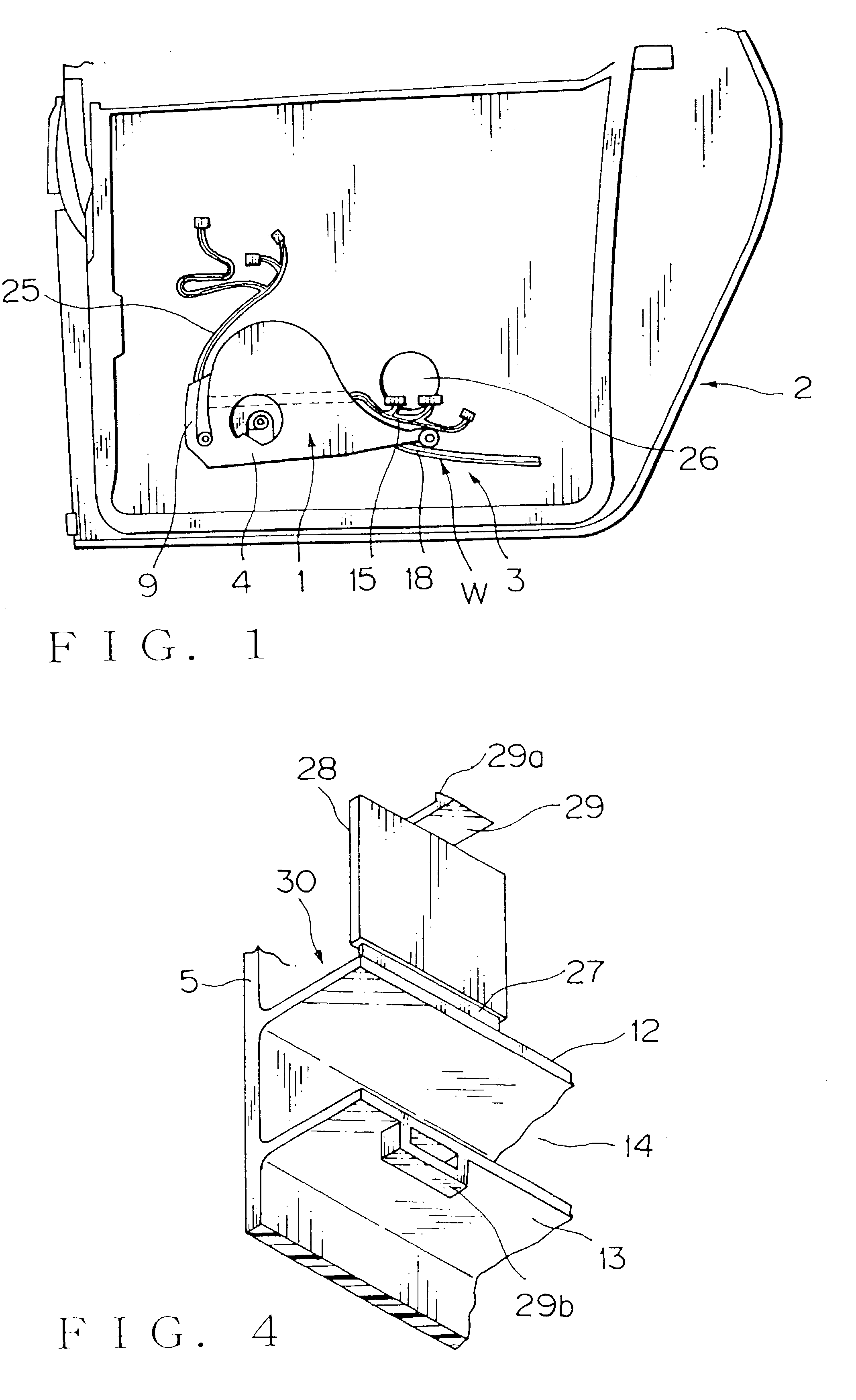 Door-use feed protector and a circuit assembly arranging structure using the same