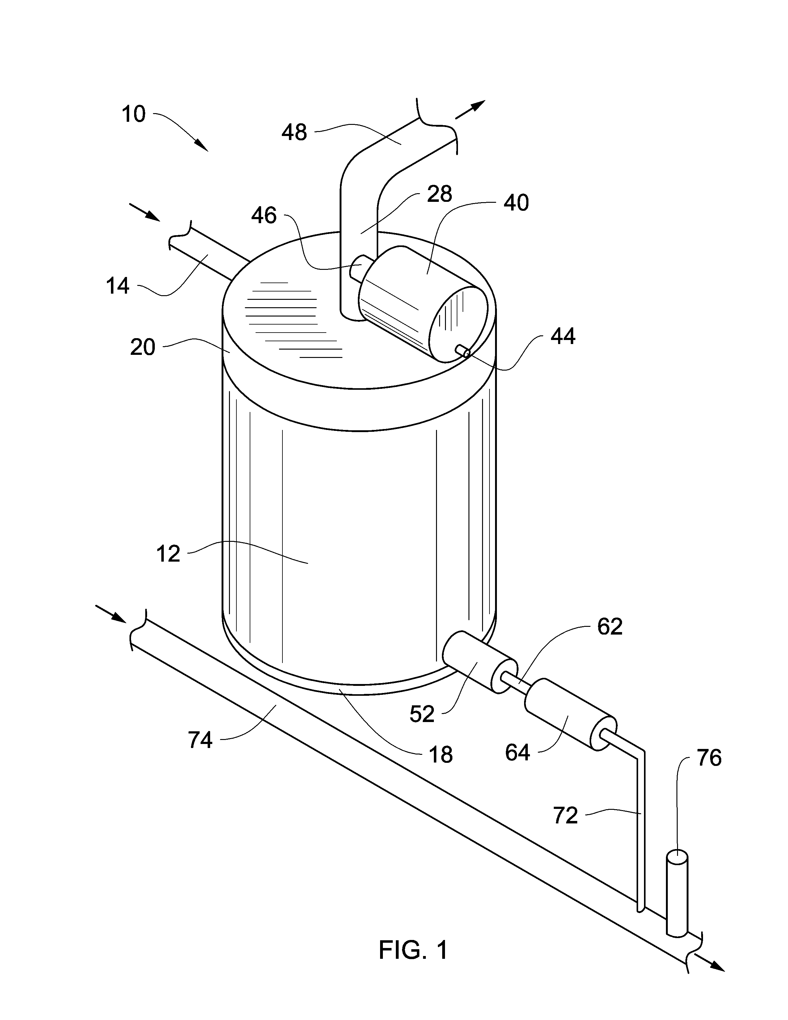 Self-cleaning water filter system