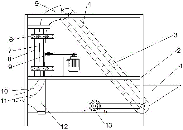 Corrugated tapered corn thresher