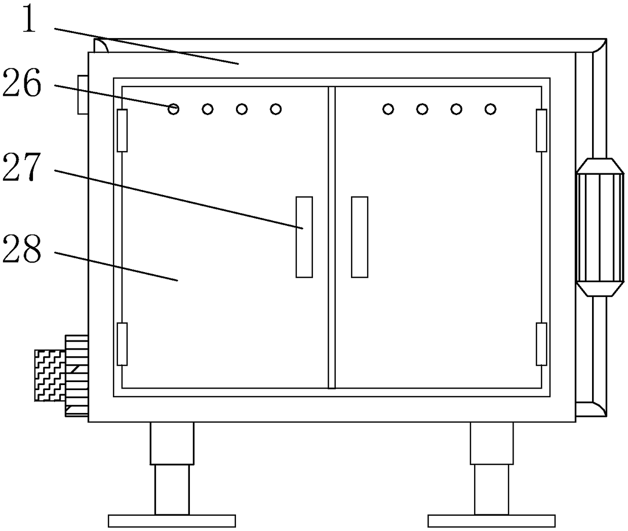 A dehumidification switch cabinet