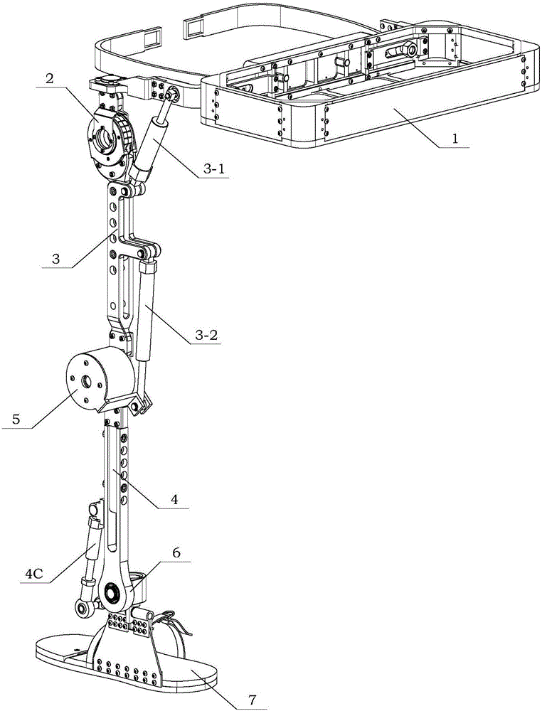 Exoskeleton assisting mechanism for lower limb