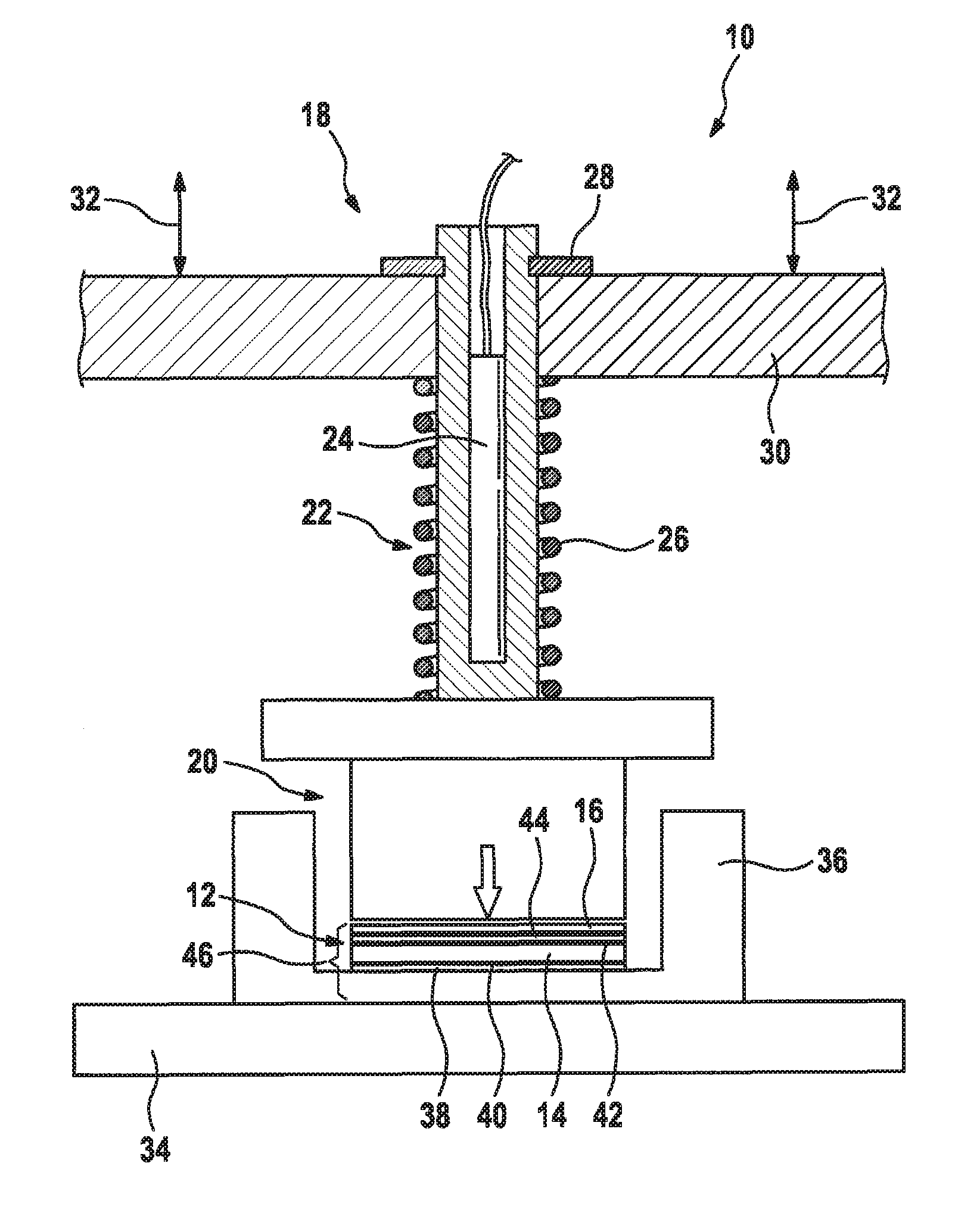 Method for electrically contacting a piezoelectric ceramic