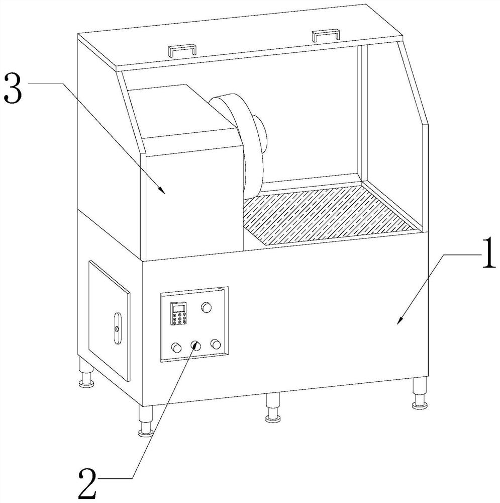 Negative pressure adsorption type hardware surface polishing machining equipment