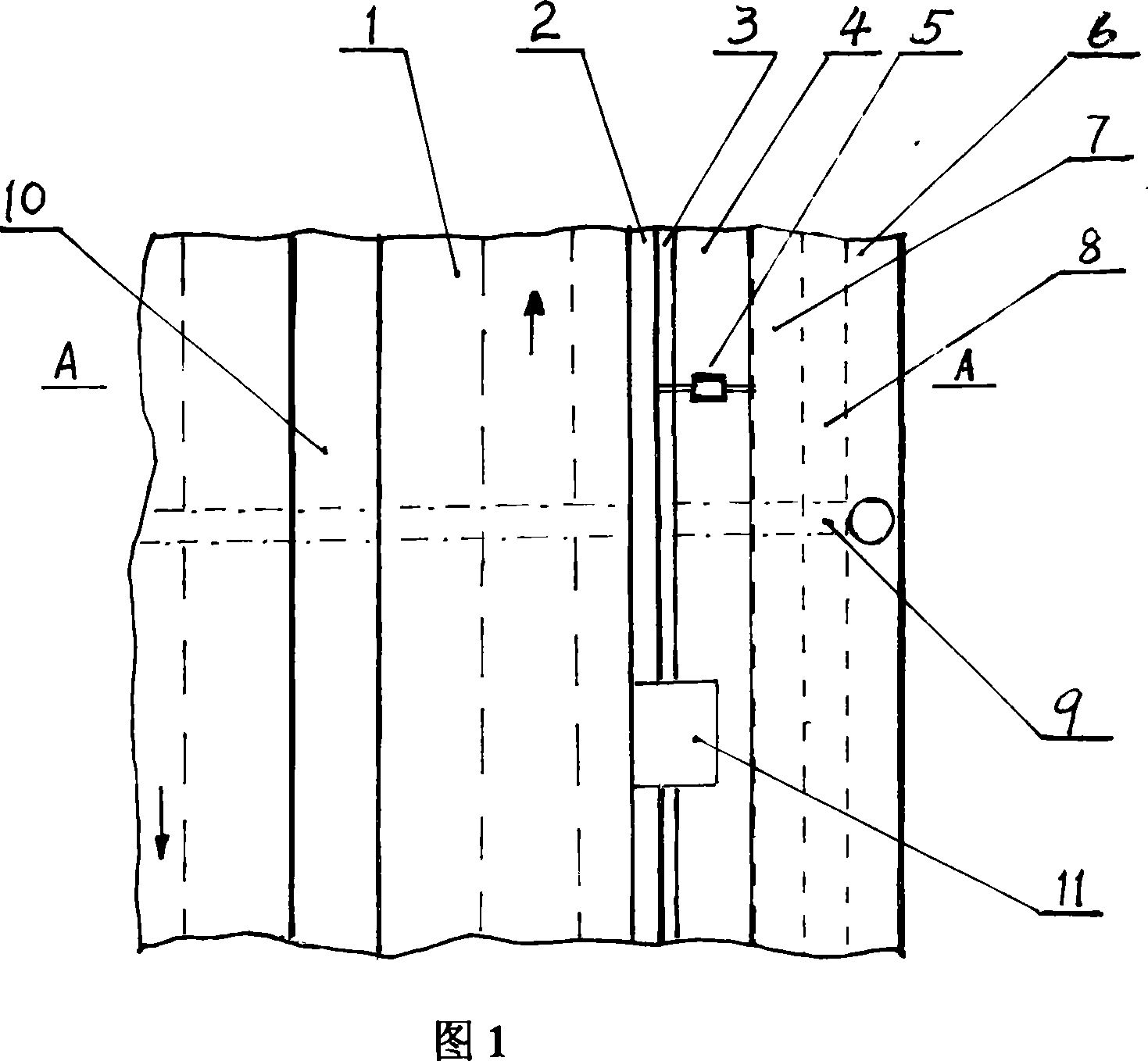 Arrangement method for town road