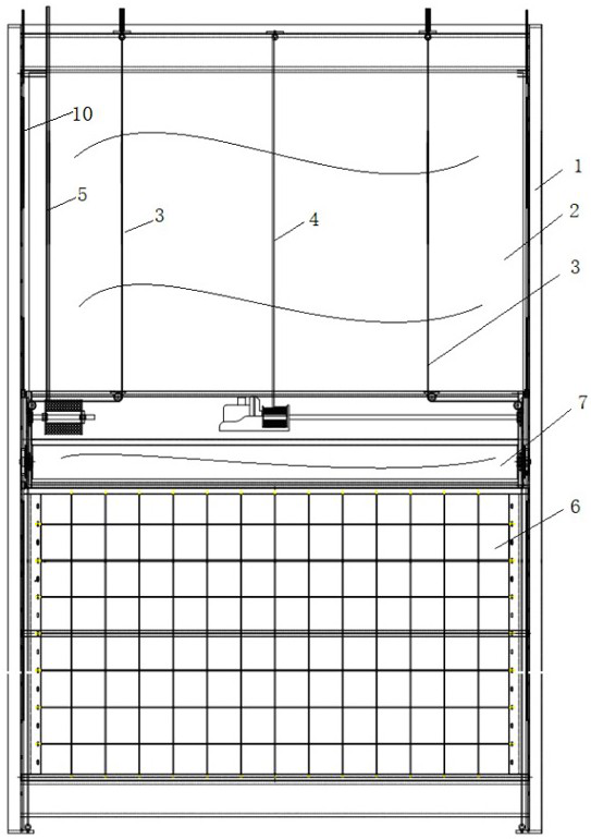 Indirect air cooling tower anti-freezing device