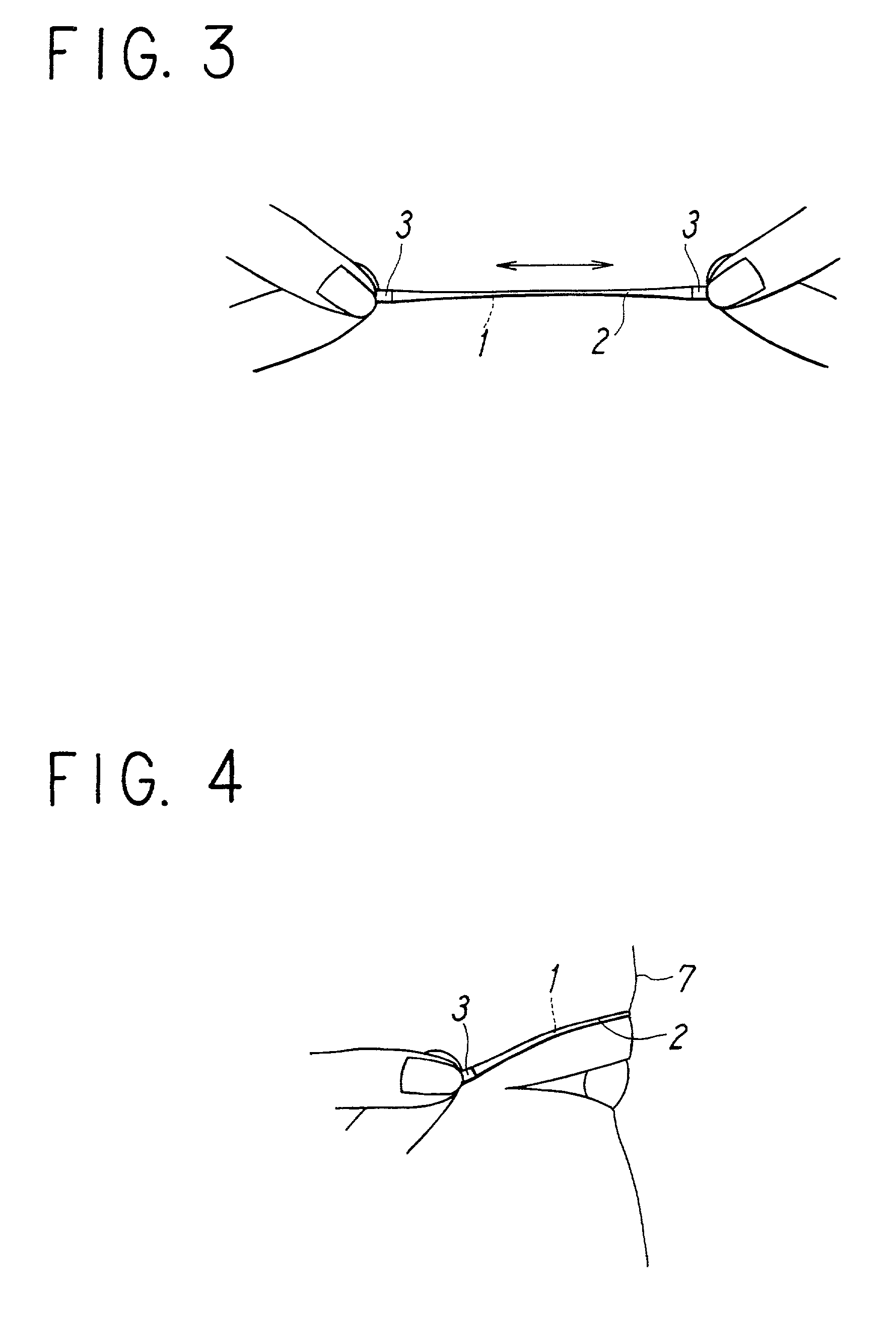 Double eyelid forming tape or string and method of manufacturing the same