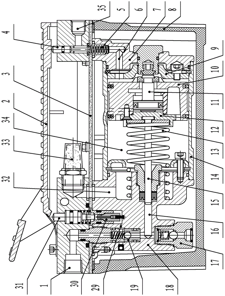 Self-liquid-supply pneumatic hydraulic pump having liquid return function