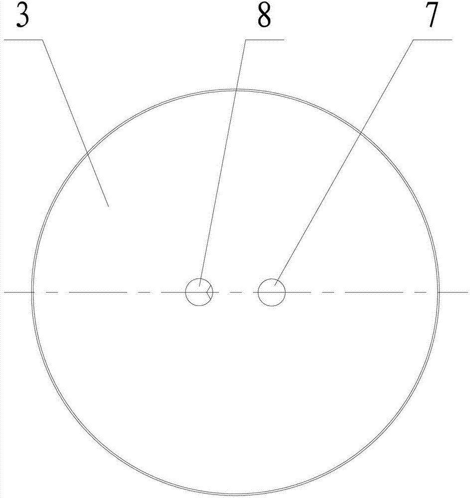 Simple gas-liquid separation apparatus in rotating development vacuum line