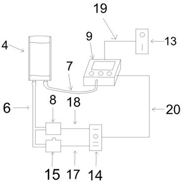 Medical linkage flushing device