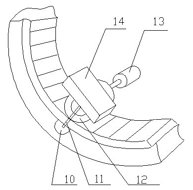 Device for detecting luminous flux of two-axis motion type lamp