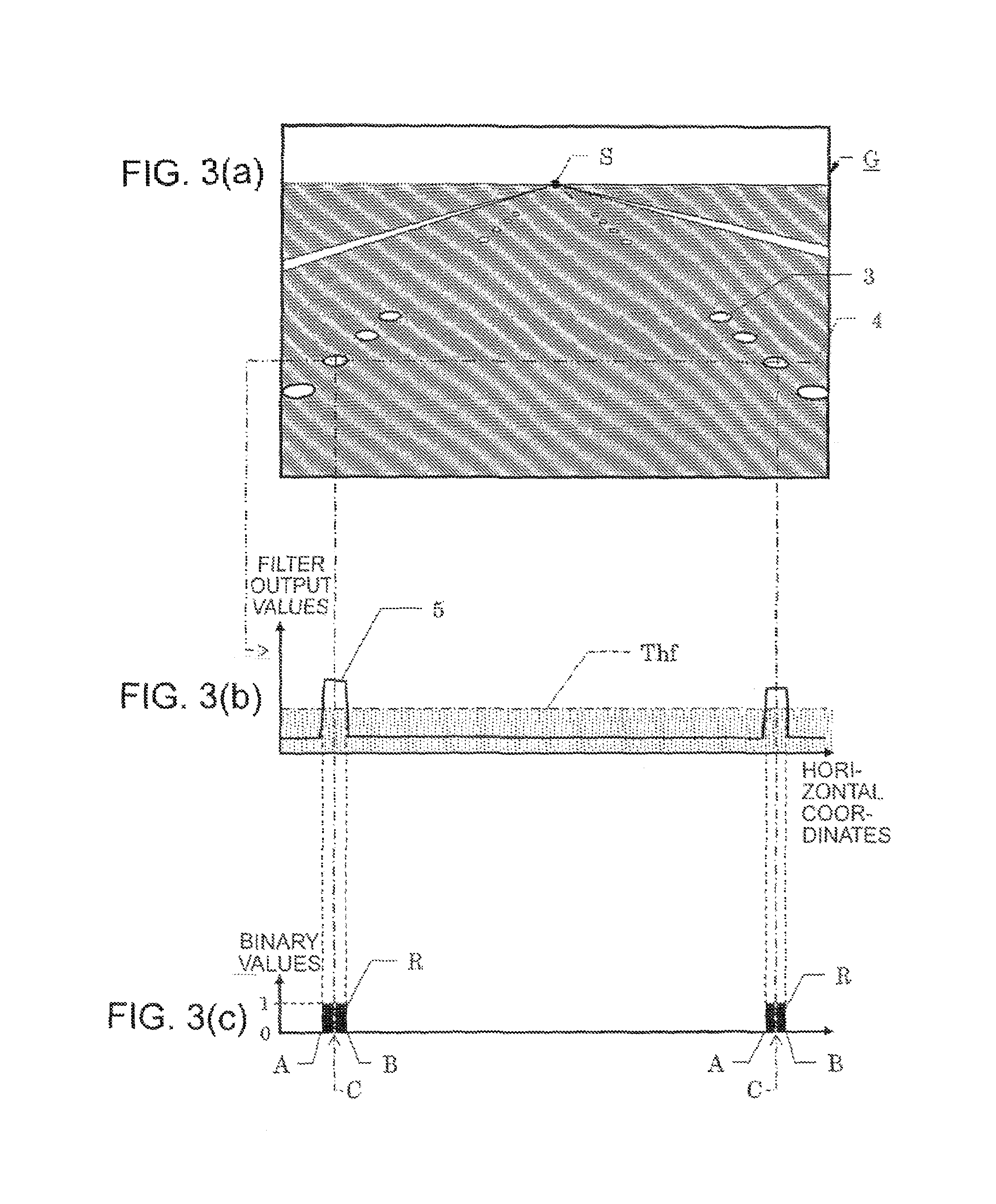 Lane recognizing image processing system