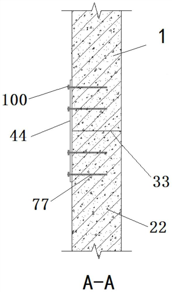 Reinforcing structure of concrete ring piece splicing seam of fan power generation tower and construction method of reinforcing structure