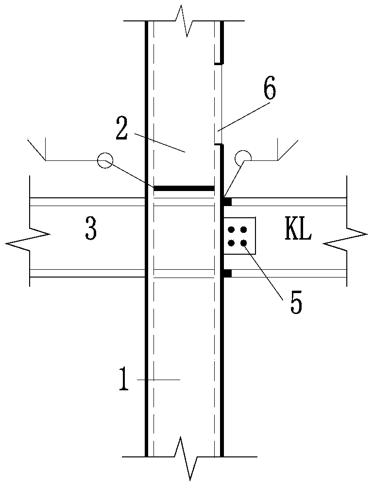 Primary and secondary module unit combination structure of high-rise module building space and connection method thereof