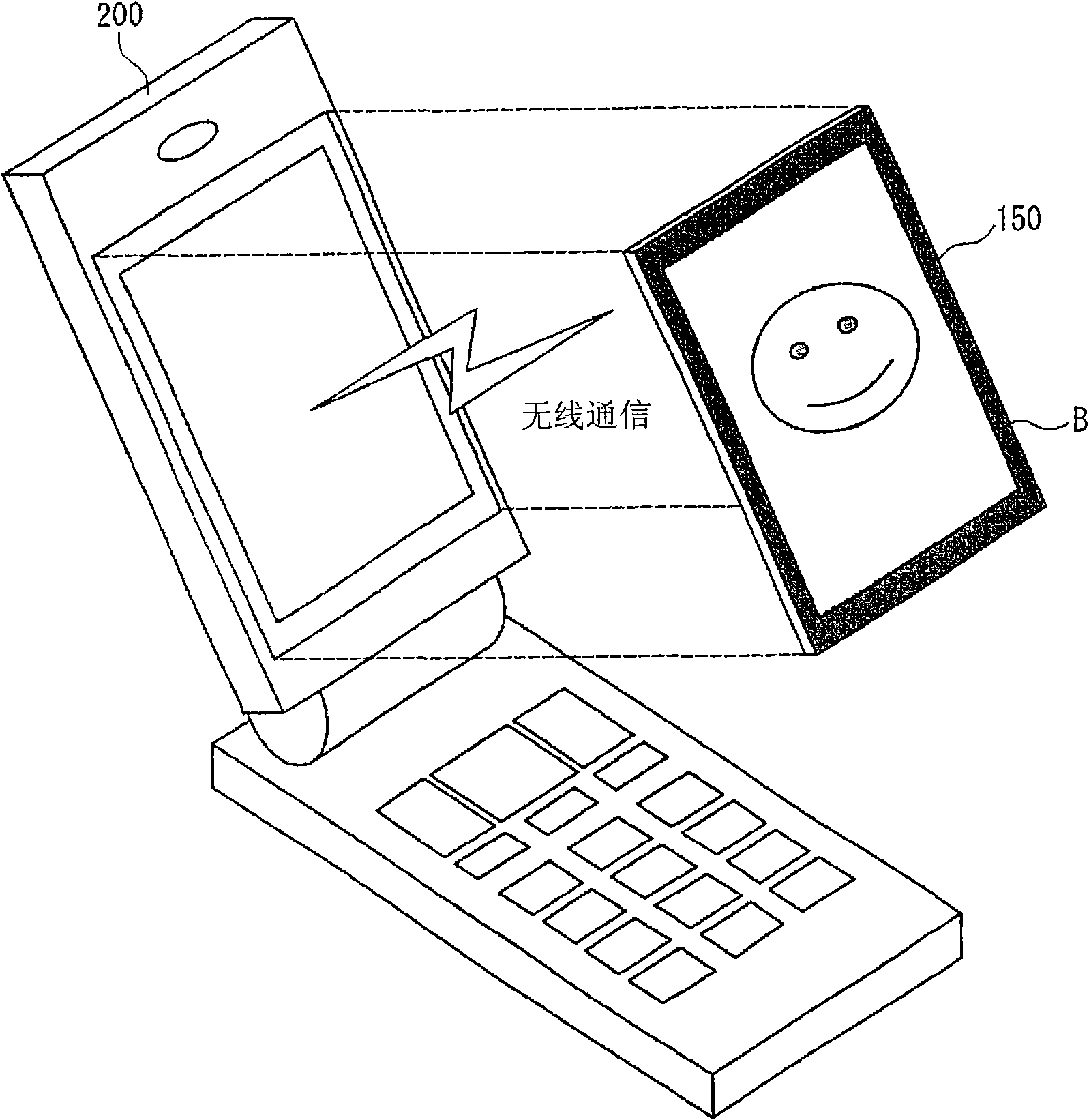 Antenna device, display device substrate, liquid crystal display unit, display system, method for manufacturing antenna device and method for manufacturing display device substrate