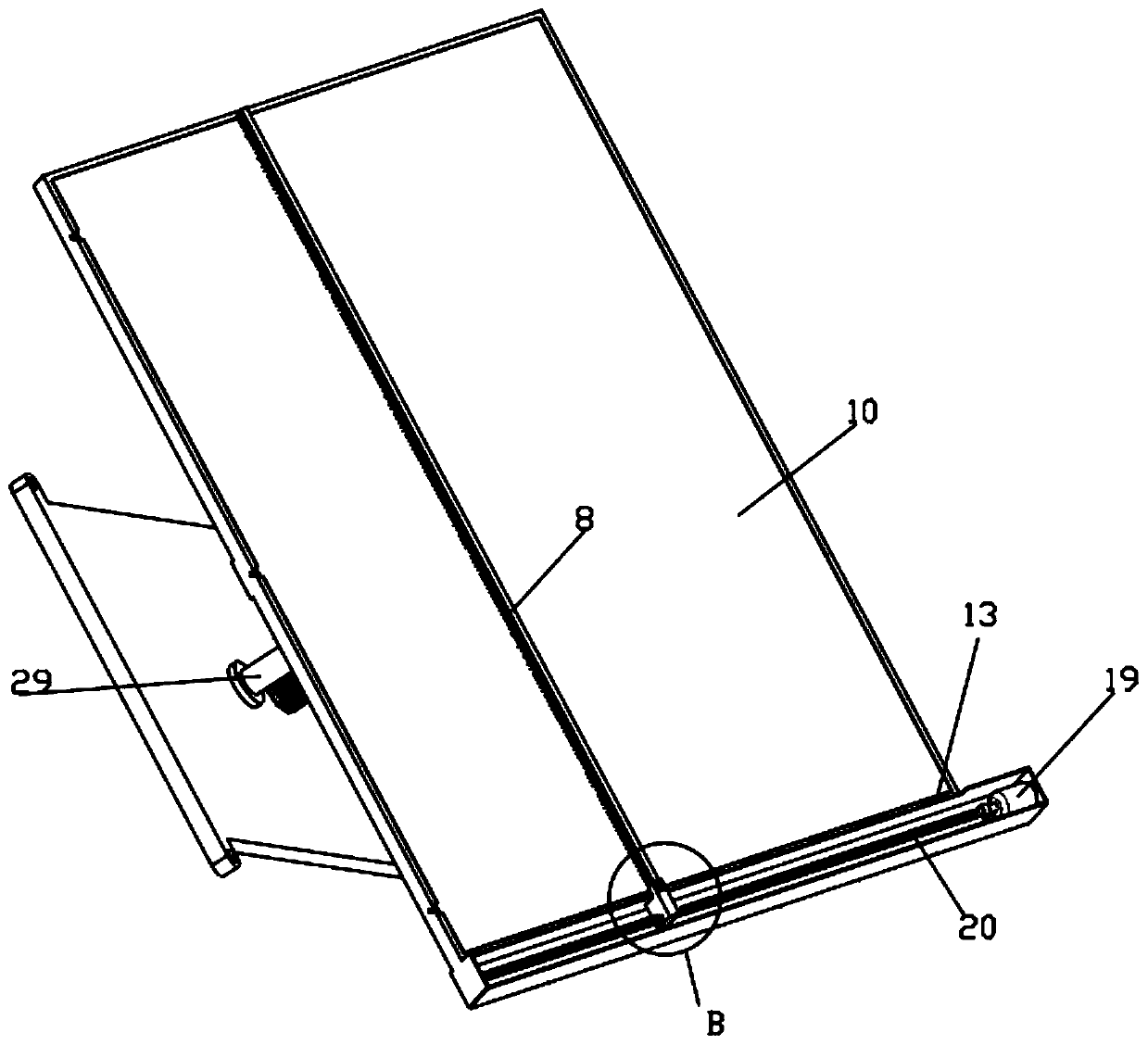 Photovoltaic power generation device with flexible support