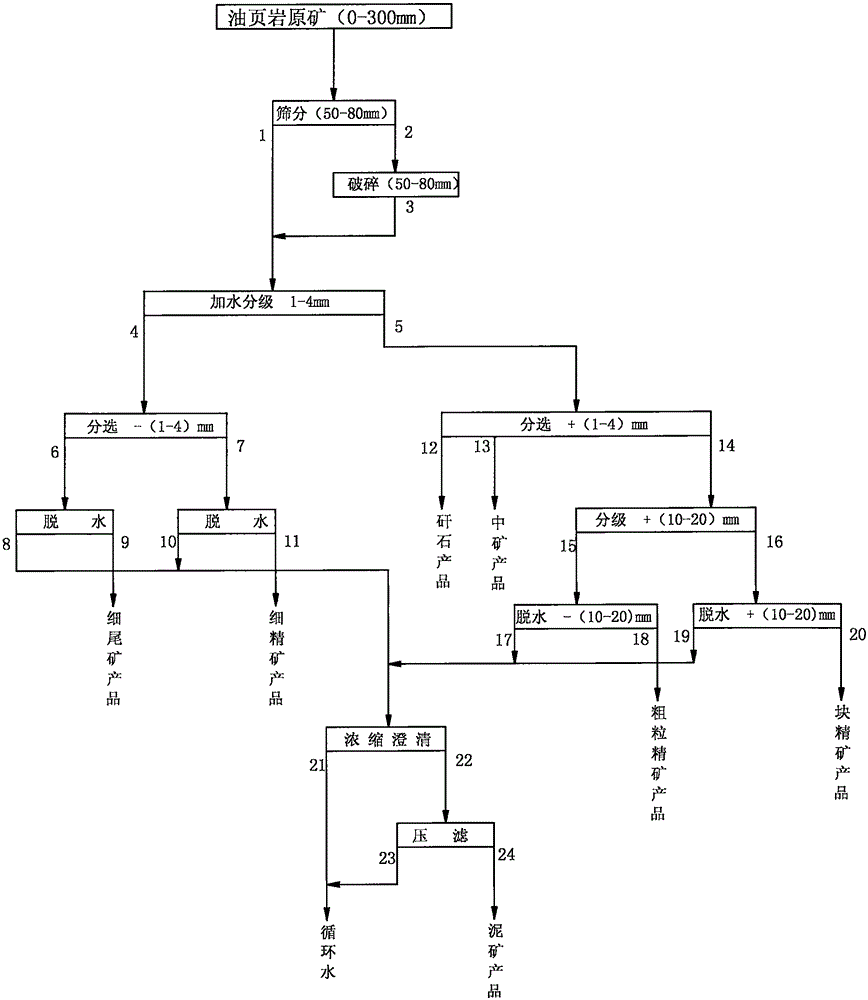 Oil shale mineral separation method