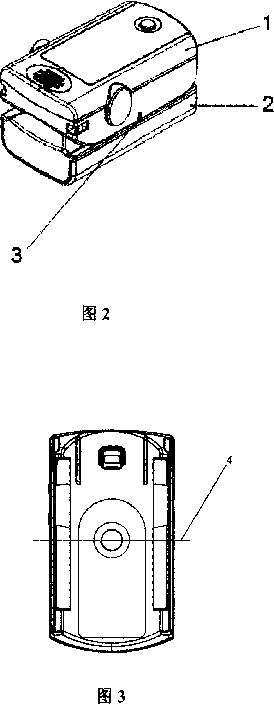 A finger-clipped saturation oxygen measuring apparatus